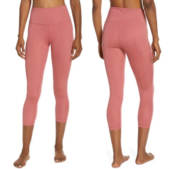 Zella Studio Lite Crop Leggings in Pink Mauve, XS - Picture 1 of 11